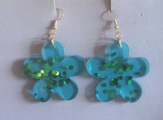 Orecchini Resina Azzurro